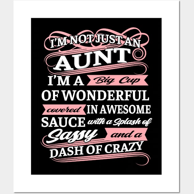 Aunt Shirt Funny Aunt Shirt Aunt Lover Mother's Day Wall Art by Nikkyta